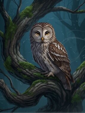 Forest Owl Custom Fridge Magnet Kitchen Home Decor